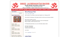 Desktop Screenshot of laxminarayan.com.au